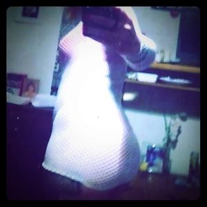 White see thru dress